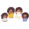 KAISER ELEKTRO Sylvanian Families Igel-Familie von Stachel - Sammelbare geflockte Tierfiguren Spielset, 4 Figuren mit Kamm, ab 3 Jahren