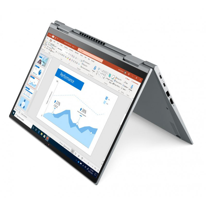 Refurbished Lenovo ThinkPad X1 Yoga Gen 6 14 inch 2-in-1 Convertible Laptop - Intel Core i7-1185G7, 32GB RAM, 512GB SSD, Intel Iris Xe Graphics, Windows 11 Pro, Storm Grey