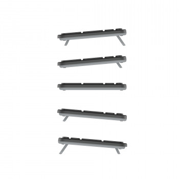 Contour Design CDKBBALPN21500 Kabelgebundene kompakte Scheren-Tastatur, nordisches Layout, Schwarz