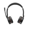 Jabra Evolve 75 MS Stereo Wireless-Headset mit aktiver Geräuschunterdrückung, Microsoft Teams-zertifiziert, Dual-Bluetooth-Konnektivität, Busylight, On-Ear, Schwarz