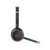 Jabra Evolve 75 MS Stereo Wireless-Headset mit aktiver Geräuschunterdrückung, Microsoft Teams-zertifiziert, Dual-Bluetooth-Konnektivität, Busylight, On-Ear, Schwarz