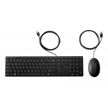 HP Desktop 320MK kabelgebundenes Tastatur- und Maus-Set, russisches Layout, Schwarz 9SR36AA#ACB