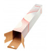LEITZ Esselte Quadratische Falt-Versandtuben 75 x 75 x 750 mm, Wellpappe, stapelbar, für Postversand und Archivierung, 10 Stück (20957)