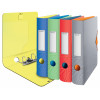 LEITZ Active Urban Chic Aktenordner 65 mm Stratos Grau A4 Polyfoam Runder Rücken Duo-Optik mit Fingerloch (1117-00-32)