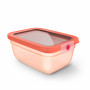 EMSA ONE CLICK Vorratsdose 1,5 L Orange Rechteckig Airtight Auslaufsicher Mikrowellengeeignet Gefriergeeignet Spülmaschinenfest BPA-frei 3110601756