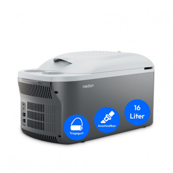 Medion MD13100 Thermoelektrische Kühlbox & Warmhaltebox 16L Grau 50078382