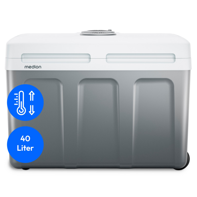MEDION MD13102 TC45 Thermoelektrische Kühlbox 40L Grau - Kühlen & Wärmen, 12V/220-240V/5V USB 50078386