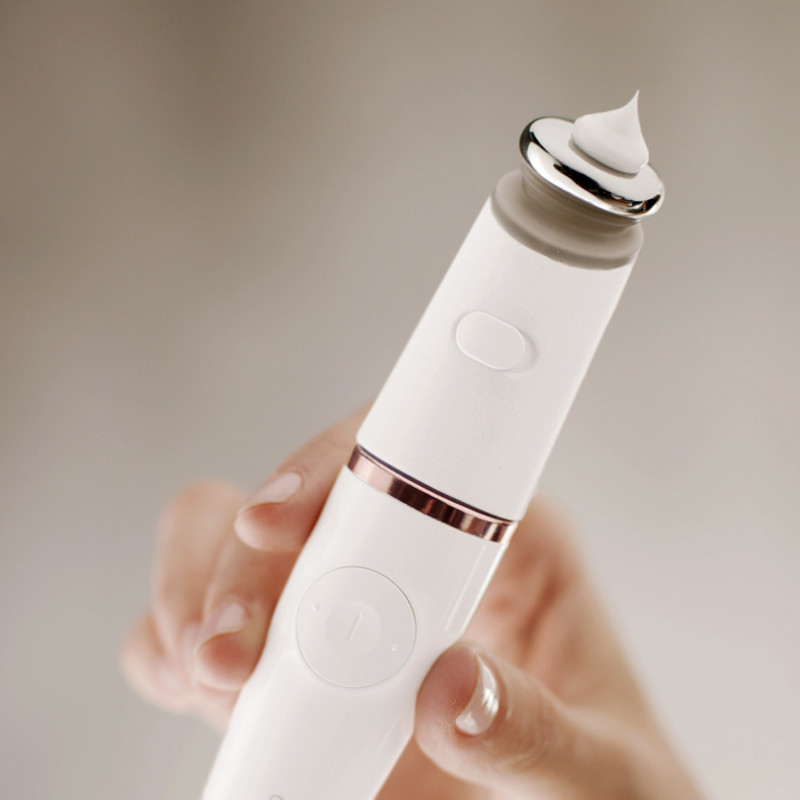 Braun FaceSpa Pro 921 3-in-1 Gesichtsepilierer, Reinigungsbürste & Toning-Gerät, Bronze-Weiß