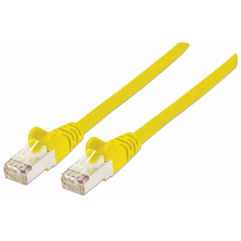 Intellinet High Performance Cat.7 SFTP Netzwerk-Patchkabel, 15 m, RJ-45 Stecker an RJ-45 Stecker, Gelb, Halogenfrei, Snagless 741125