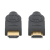 MANHATTAN CL3 4K@60Hz High-Speed-HDMI-Kabel mit Ethernet, 8 m, In-Wall-zugelassen, HDR, vergoldet, doppelt geschirmt, Schwarz (356985)