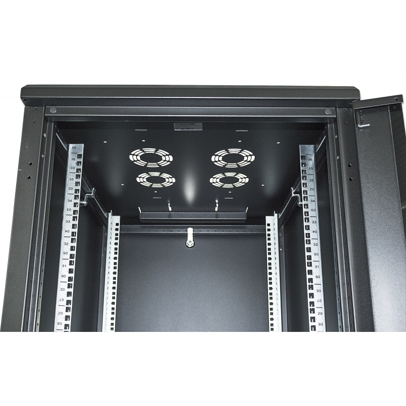 Intellinet Wandgehäuse 22U 19 inch Schwarz RAL 9005, 600x600x1080 mm 713603