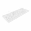 CHERRY Active Key MedicalKey AK-C7000F-U1-W/UK kabelgebundene USB-Tastatur, Weiß/Hellgrau, IP68 versiegelt, desinfizierbar