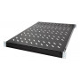 LogiLink 19 Zoll Rack-Einlegeboden 1U verstellbare Tiefe 570 mm perforiert Schwarz für 800 mm tiefe Schränke SF0800B