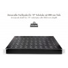 LogiLink 19 Zoll Rack-Einlegeboden 1U verstellbare Tiefe 570 mm perforiert Schwarz für 800 mm tiefe Schränke SF0800B