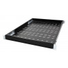 LogiLink 19 Zoll Rack-Einlegeboden 1U verstellbare Tiefe 570 mm perforiert Schwarz für 800 mm tiefe Schränke SF0800B