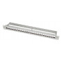 LogiLink 19 Zoll Keystone Patch Panel, 24 Port, geschirmt, Lichtgrau (RAL7035), 1U, für bis zu 24 Keystone-Module, 1 Stk. (NK4073)