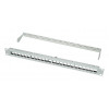 LogiLink 19 Zoll Keystone Patch Panel, 24 Port, geschirmt, Lichtgrau (RAL7035), 1U, für bis zu 24 Keystone-Module, 1 Stk. (NK4073)