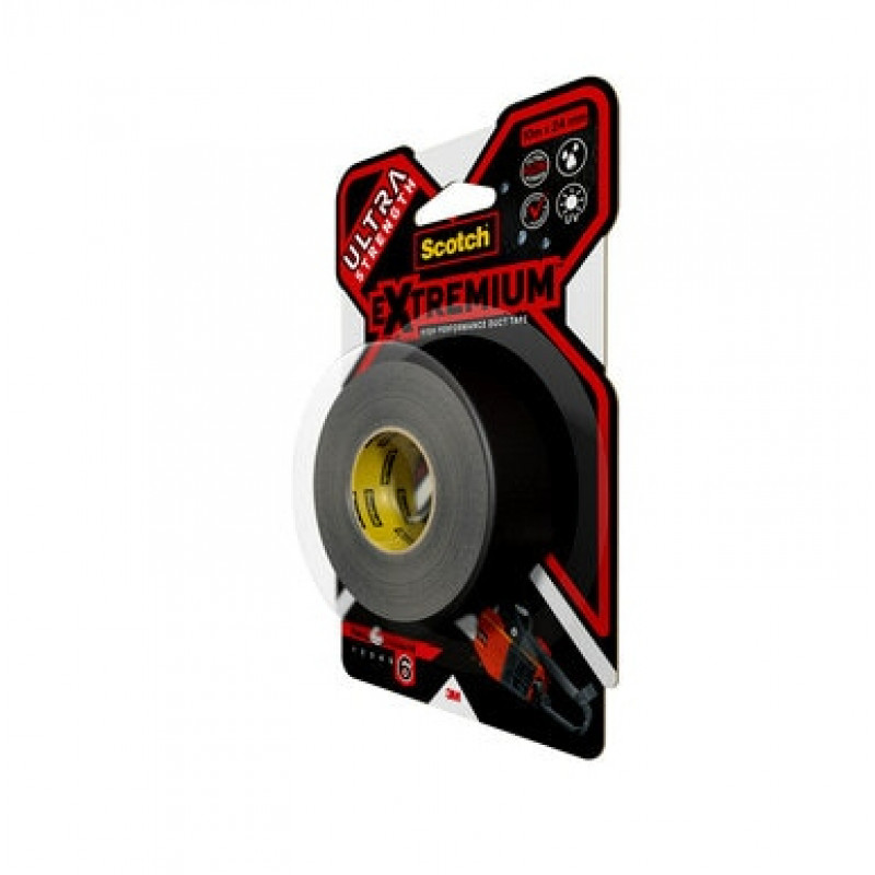 3M Extremium Schwarz Bündel- und Reparaturband UV-beständig wasserdicht 10 m x 24 mm 6 Rollen 7100207215