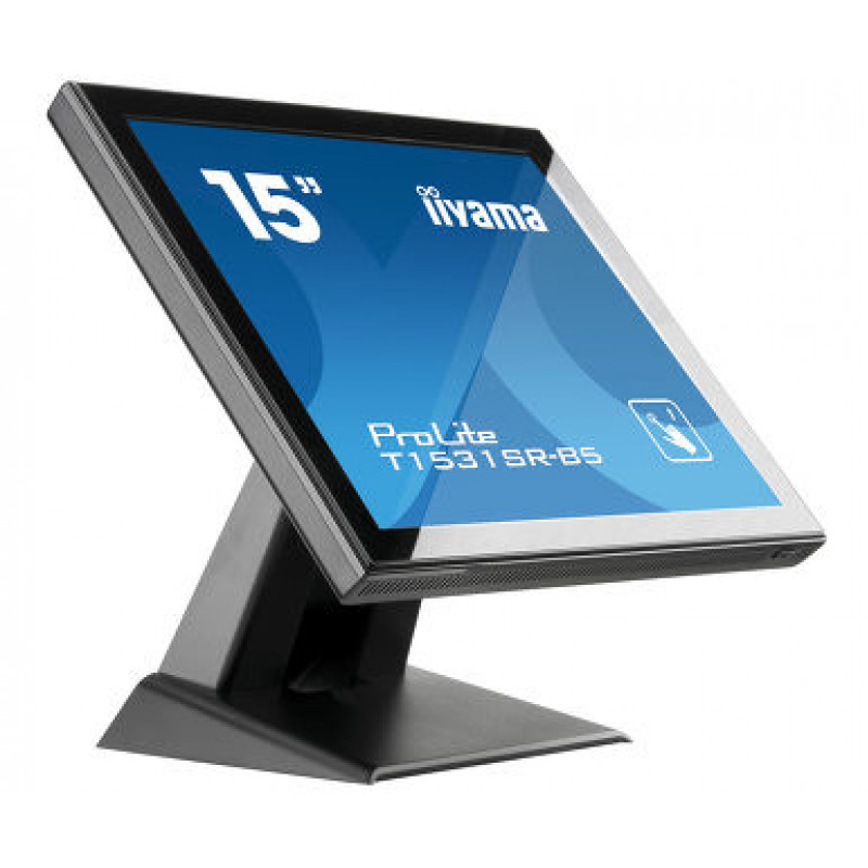 Iiyama ProLite T1531SR-B5 15 inch Touchscreen LED-Monitor - 1024 x 768, TN, HDMI/VGA/DisplayPort, Lautsprecher, Mattschwarz