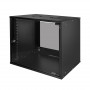 LogiLink 19-Zoll-Wandgehäuse ECO 9U, 550mm Tiefe, Glastür, Schwarz RAL 9005, vormontiert W09C55B