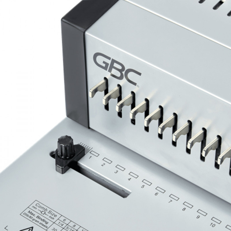 GBC CombBind CB25Pro Kunststoffkamm-Bindemaschine, A4, 25 Blatt Stanzleistung, 500 Blatt Bindekapazität, Vollmetall 4410037