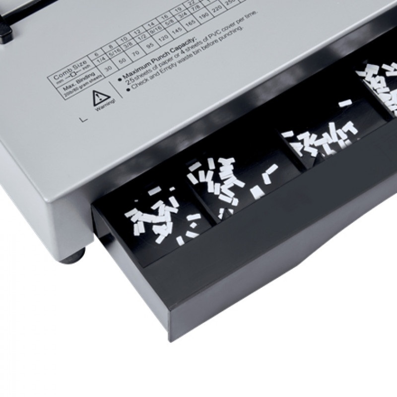 GBC CombBind CB25Pro Kunststoffkamm-Bindemaschine, A4, 25 Blatt Stanzleistung, 500 Blatt Bindekapazität, Vollmetall 4410037