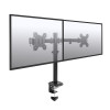 ACT AC8362 Dual-Monitorarm für 32-Zoll-Bildschirme, Gasfeder, Tischklemme & Tülle, Schwarz