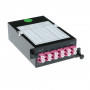 ACT FA2054 Fanout-Kassette 12 Fasern MTP/MPO auf LC Duplex Low Loss OM4, LGX-kompatibel, Schwarz