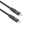 ACT USB-C auf USB-C Kabel 1m 5Gbps 60W PD 4K Video - Schwarz AC7443