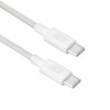 ACT USB 2.0 60W Lade-/Datenkabel USB-C zu USB-C, Weiß, 2 m (AC3081)