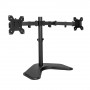 ACT AC8363 Dual-Monitor-Tischhalterung für 2 Bildschirme bis 32 inch - Klemme & Tülle Montage, VESA 75/100, 8kg pro Arm, Schwarz