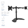 ACT AC8363 Dual-Monitor-Tischhalterung für 2 Bildschirme bis 32 inch - Klemme & Tülle Montage, VESA 75/100, 8kg pro Arm, Schwarz