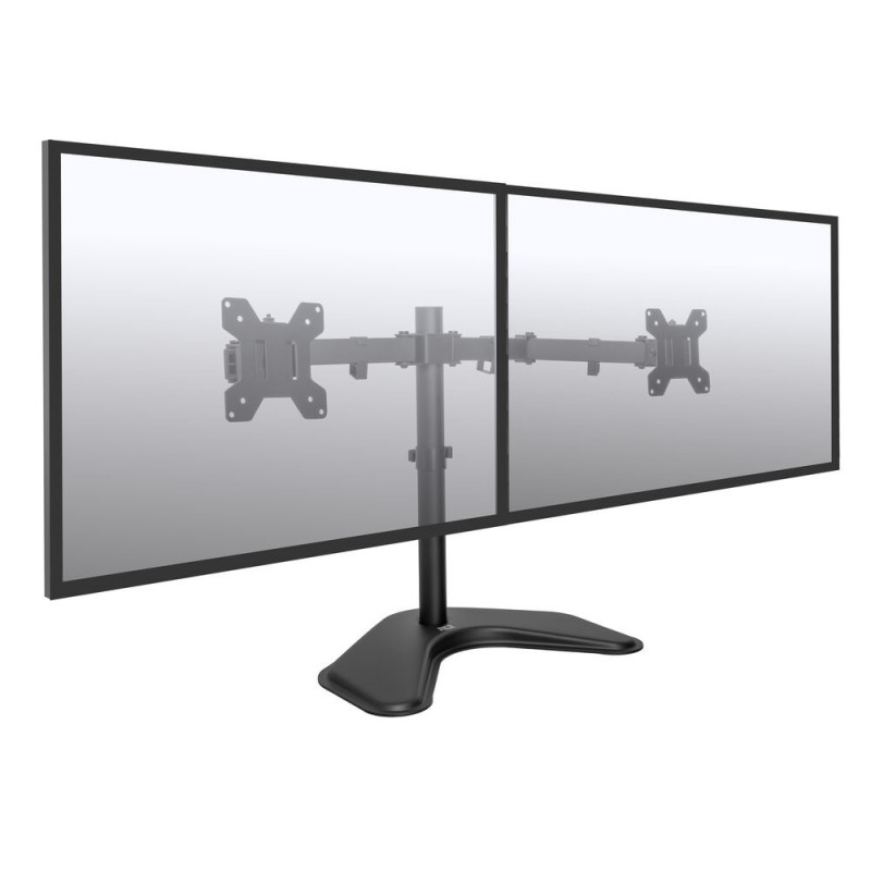 ACT AC8363 Dual-Monitor-Tischhalterung für 2 Bildschirme bis 32 inch - Klemme & Tülle Montage, VESA 75/100, 8kg pro Arm, Schwarz