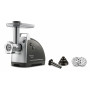 Moulinex ME6868 HV8 Pro 4-in-1 Fleischwolf, 2200 W, 4,5 kg/min, 3 Edelstahlscheiben, Kebbe- & Wurstaufsätze, Schwarz/Silber