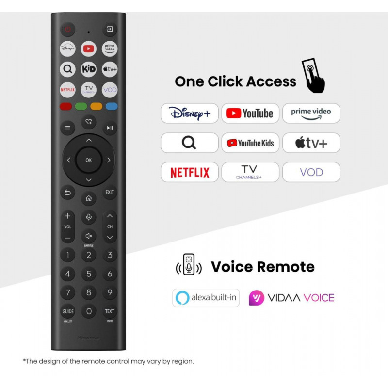 Hisense 98E7Q 98 inch 4K QLED Smart TV (Dolby Vision IQ, HDR10+, VIDAA U, Dolby Atmos, 3x HDMI, 2x USB, Wi-Fi, Bluetooth, DVB-T2/C/S2)