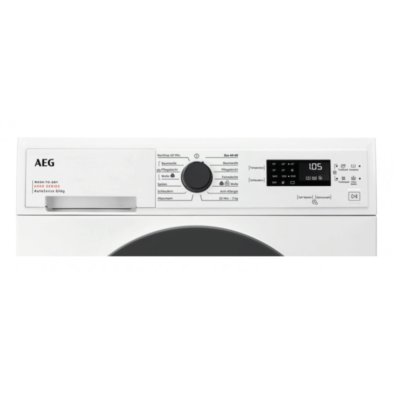 AEG LWK6A50680 Series 6000 Waschtrockner 8 kg / 4 kg, 1600 U/min, Energieeffizienzklasse D