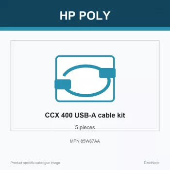 HP Poly CCX 400 USB-A auf USB-A Kabel (5 Stück), 190 mm, 210 mm, 55 mm, 300 g, China