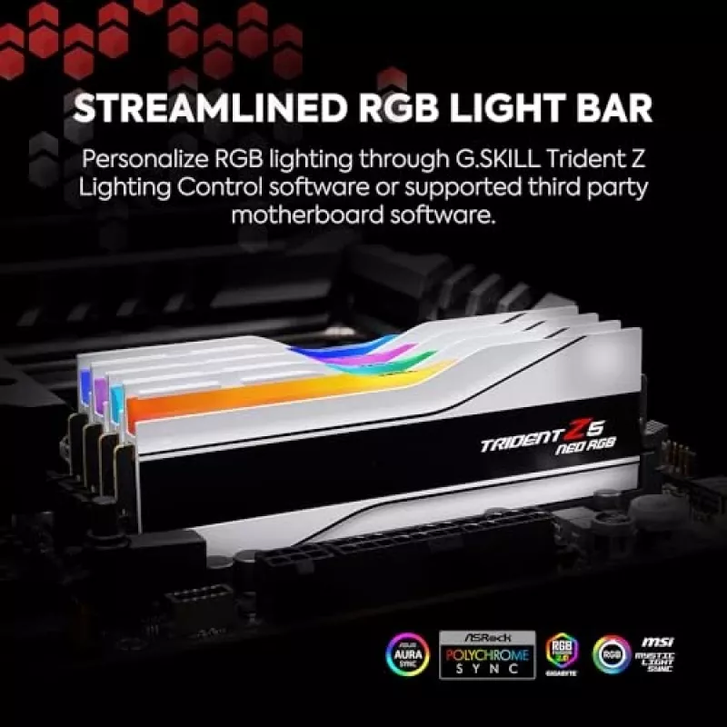 G.Skill Trident Z5 Neo EXPO RGB 64GB (2x32GB) DDR5 PC5-48000C30 6000MHz Dual Channel Kit