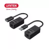 Netzwerkkabel UNITEK Y-UE01001 Dock/Port-Replikator USB 3.0 60 m Schwarz