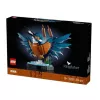 LEGO Icons Kingfisher Vogel-Set Modellbau-Set für Erwachsene mit Wasser-Setting und Ausstellungsständer, tolles Wohn- und Büro-Dekor für den Schreibtisch, Valentinstag