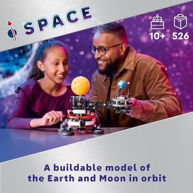 LEGO Technic Pianeta Terra e Luna in Orbita Giochi Spaziali per Bambini e Bambine da 10 Anni in su Sistema Solare Giocattolo da Costruire con Pianet