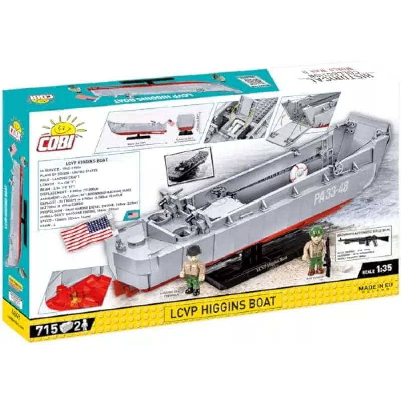 Bauset Cobi LCVP Higgins Boat 715 Teile Alter 8+