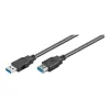 Wentronic Goobay USB 3.0 SuperSpeed-Verlängerungskabel, Schwarz, 5 m - USB 3.0-Stecker (Typ A) > USB 3.0-Buchse (Typ A) (95726)