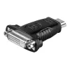 Wentronic Goobay HDMI™ / DVI-D Adapter, HDMI Standard-Stecker (Typ A), Schwarz – 19-pol. HDMI™-Stecker>DVI-D (24+1) Buchse (68098)