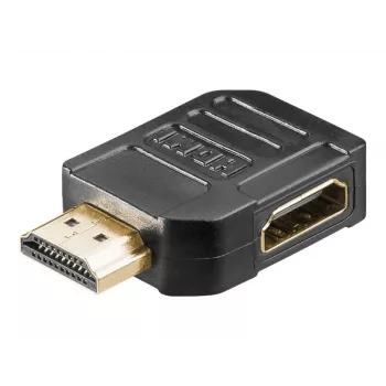 Wentronic Goobay a 344 G - HDMI-Adapter - HDMI (W) auf HDMI (M) - Rechtwinkliger Stecker (51725)