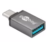 Wentronic Goobay USB-C™ Adapter - USB 3.0 A-Buchse, Grau - zur Verbindung zwischen USB-C™- und USB-A-Geräten (56621)