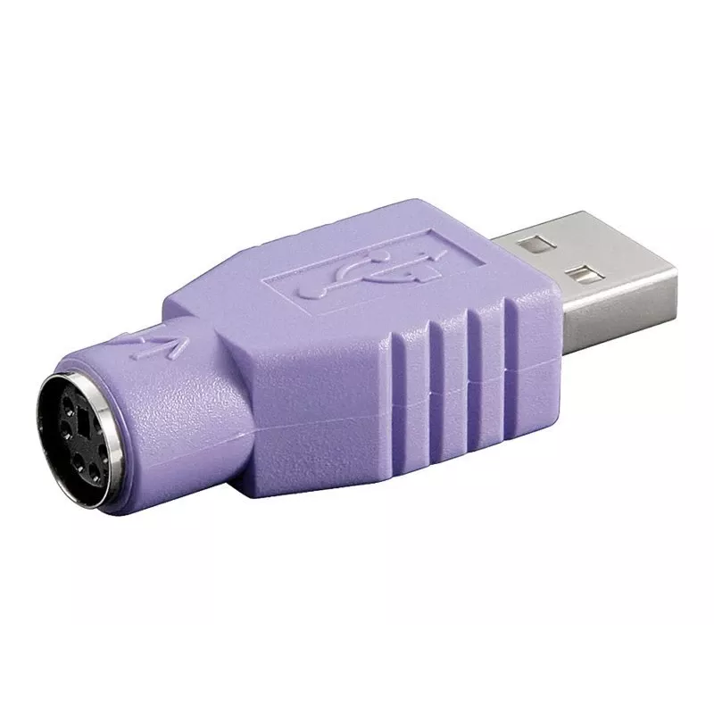 Microconnect USBA-M/PS2-F Kabeladapter Violett
