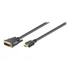 Wentronic Goobay HDMI™ / DVI-D-Kabel, Schwarz, 3 m - 19pol. HDMI™-Stecker>DVI-D (18+1) Stecker (51581)