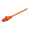 Wentronic Goobay - Patchkabel - RJ-45 (M) auf RJ-45 (M) - 1 M - UTP - CAT 6 - geformt, rastnasenschutz - Orange (95262)