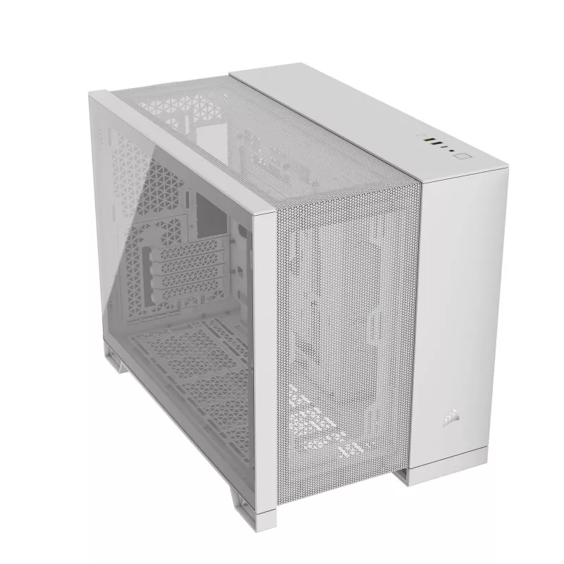 Corsair 2500D AIRFLOW Micro ATX Dual Chamber PC-Gehäuse – Weiß CC-9011264-WW
